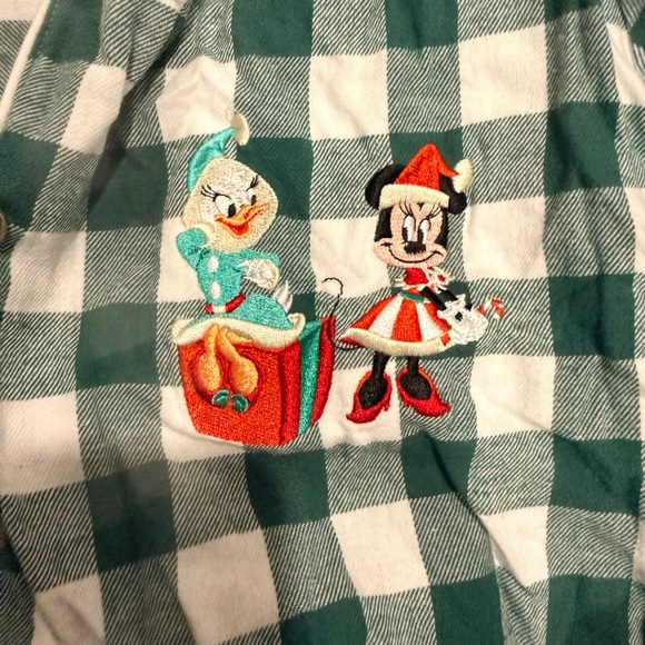 Green and White Checkered Women’s Disney Pajamas - Picture 3 of 3